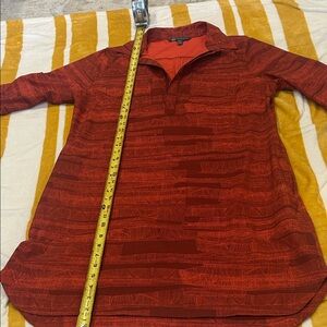 Lululemon Athletica adventurista Red Patterned Midi Dress L